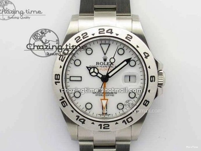 MiroTime 0412 Explorer II 42mm 216570 1:1 Noob Best Edition White Dial A3187 (Correct Hand Stack) Sophisticated 3837